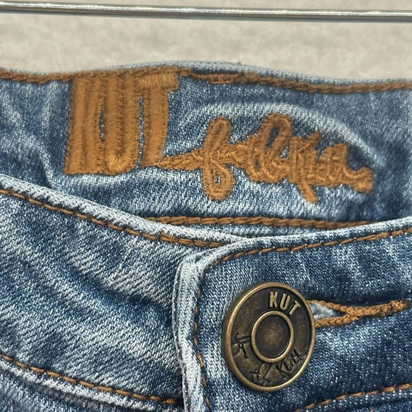 Kut From The Kloth Jeans Womens 6 Blue Katy Boyfriend Distressed Denim Stretch - Picture 8 of 14